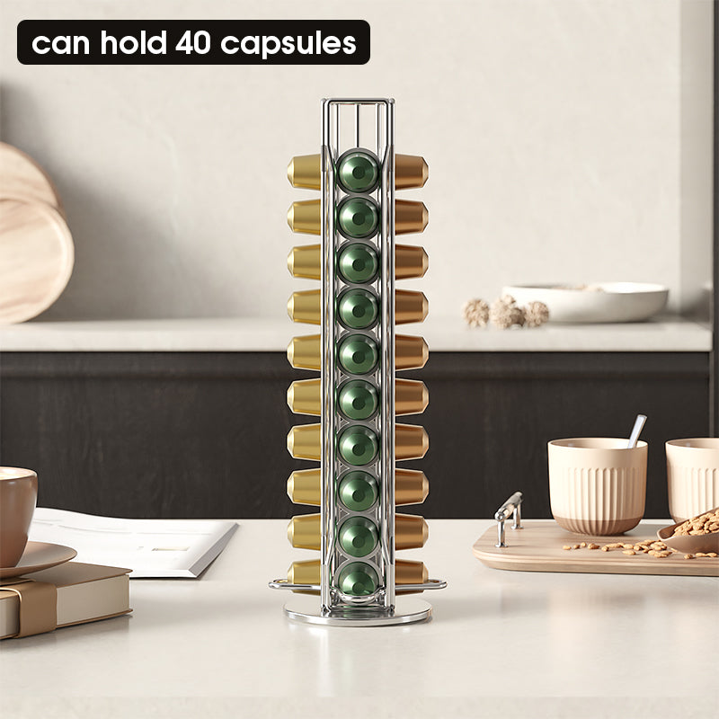 Coffee Pod Holder for Nespresso Capsules : Holds 40 Capsules