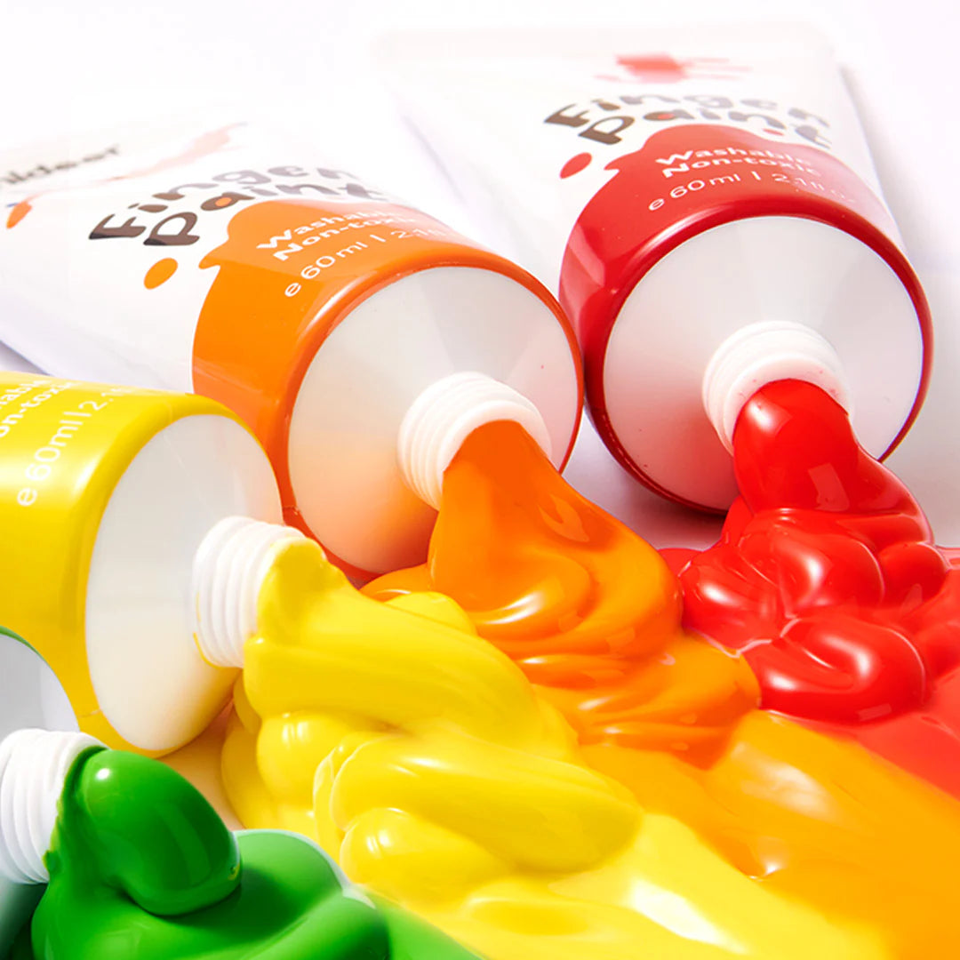 Mideer Finger Paint 8 Colors: The Very Hungry Caterpillar Edition