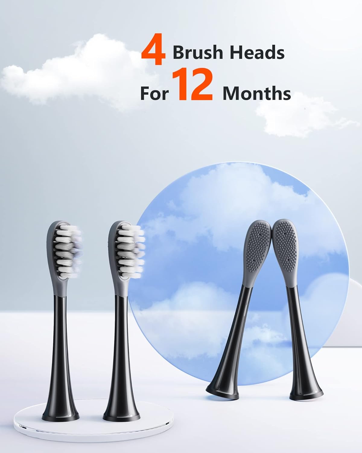 Bitvae S2 Toothbrush Heads x4
