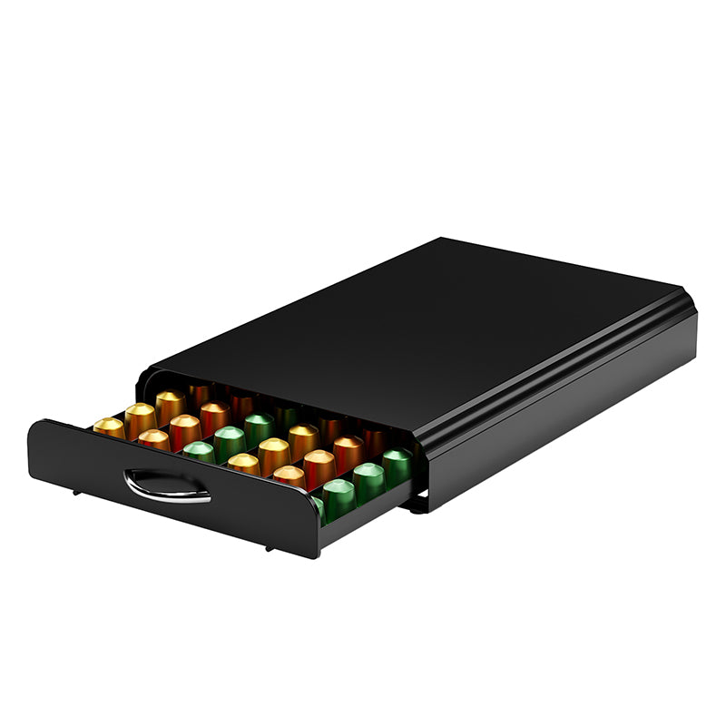 Coffee Pod with Drawer Holder for Nespresso Capsules : Holds 60 Capsules