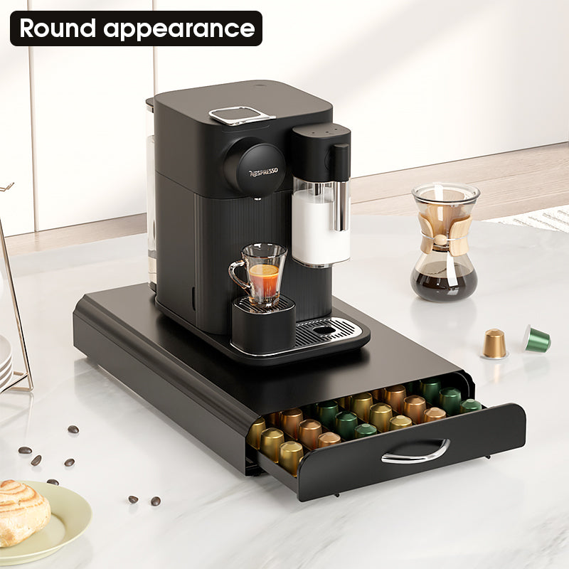 Coffee Pod with Drawer Holder for Nespresso Capsules : Holds 60 Capsules