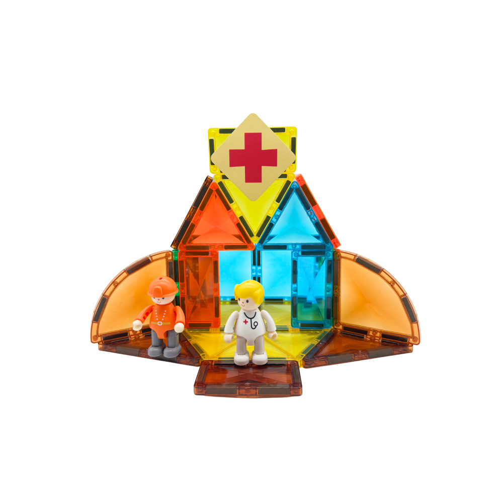 Mideer My First Magnetic Building Set: City Heroes 33 pcs