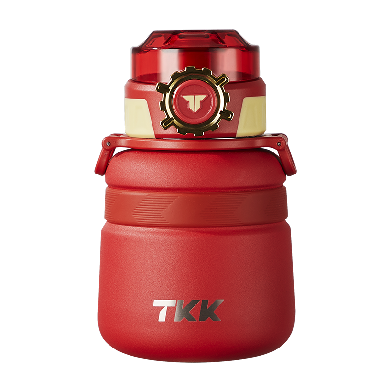 TKK 600ml Kids Insulated Water Bottle with Straw 20oz Vacuum Stainless Steel Metal