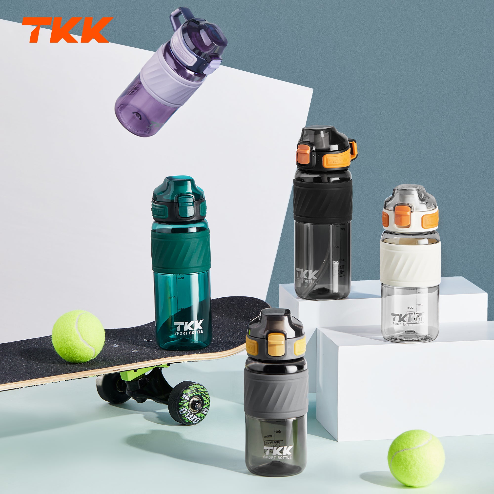 TKK 500ml Safe BPA Free Tritan Leak Proof, Lockable Pop Open Lid Water Bottle