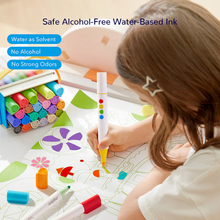 MiDeer Dual-Tip Washable Marker 24 Colors