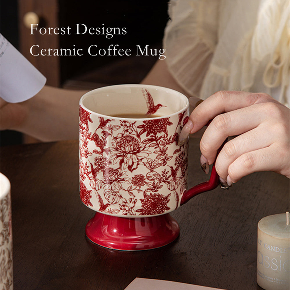 Tasse à café en céramique de qualité supérieure au design moderne et unique de 400 ml
