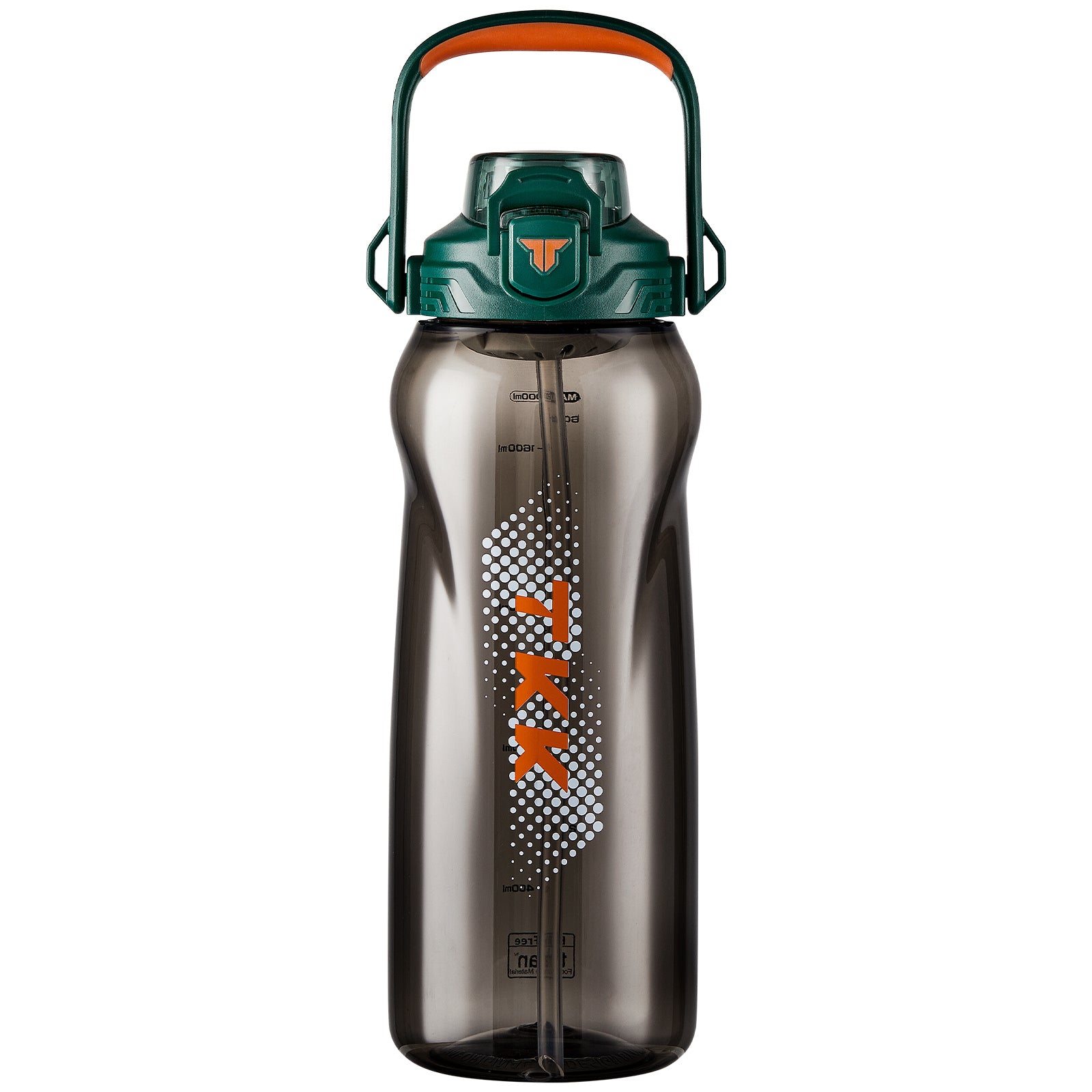 TKK Tritan 68oz Half Gallon 2000ml Water Bottle with Handle & Removable Straw, Leak-Proof, BPA Free