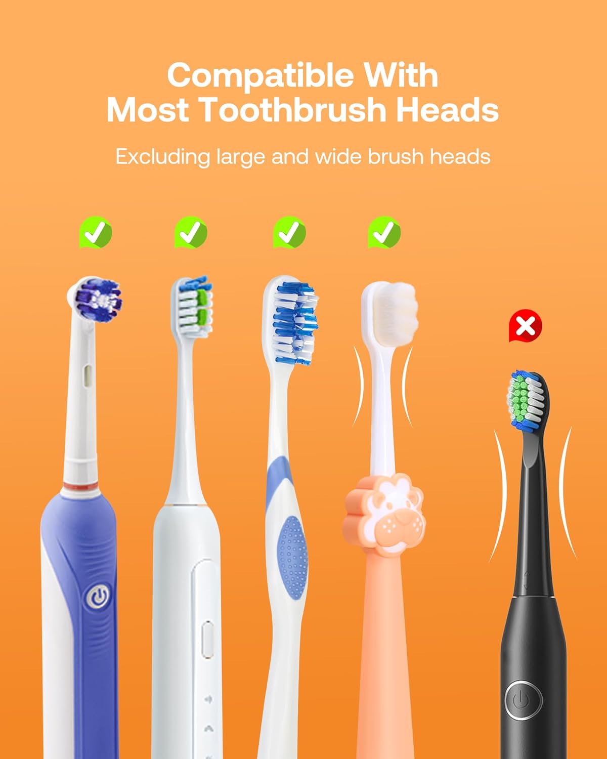 Bitvae UV Toothbrush Cleaner & Toothbrush Holder, LED Smart Screen