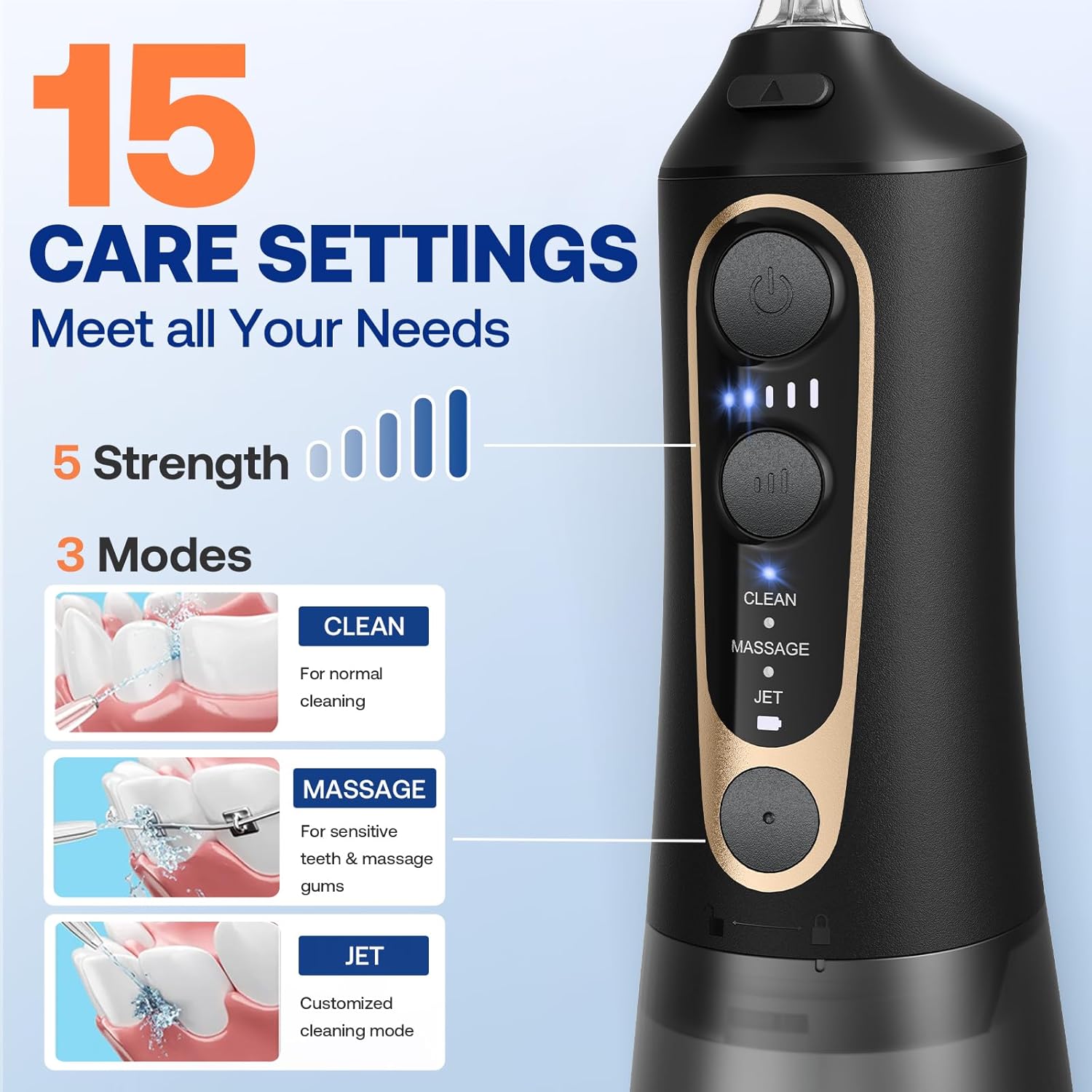 Bitvae C6 Water Dental Flosser for Teeth Pick, IPX7 Waterproof