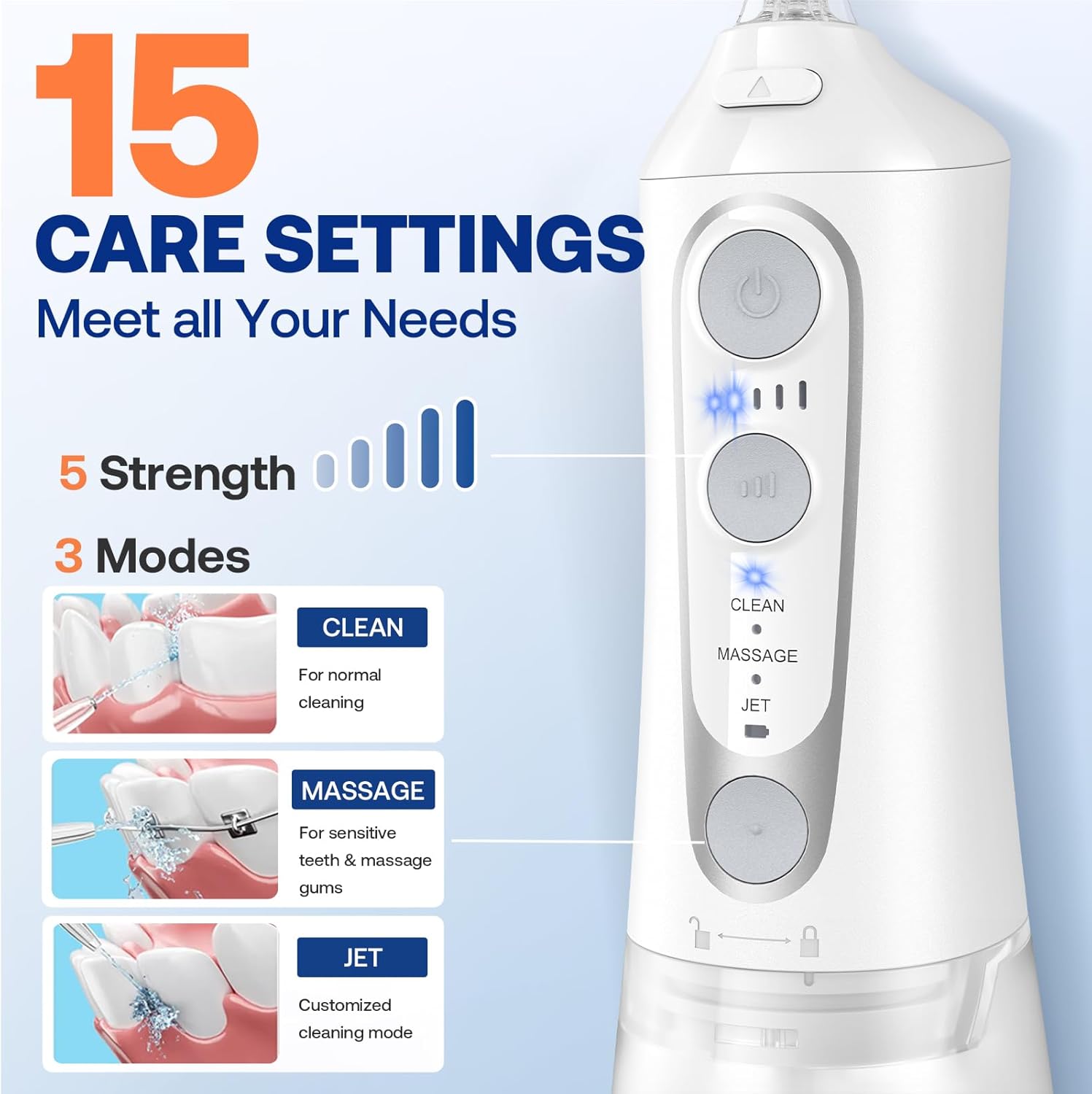 Bitvae C6 Water Dental Flosser for Teeth Pick, IPX7 Waterproof