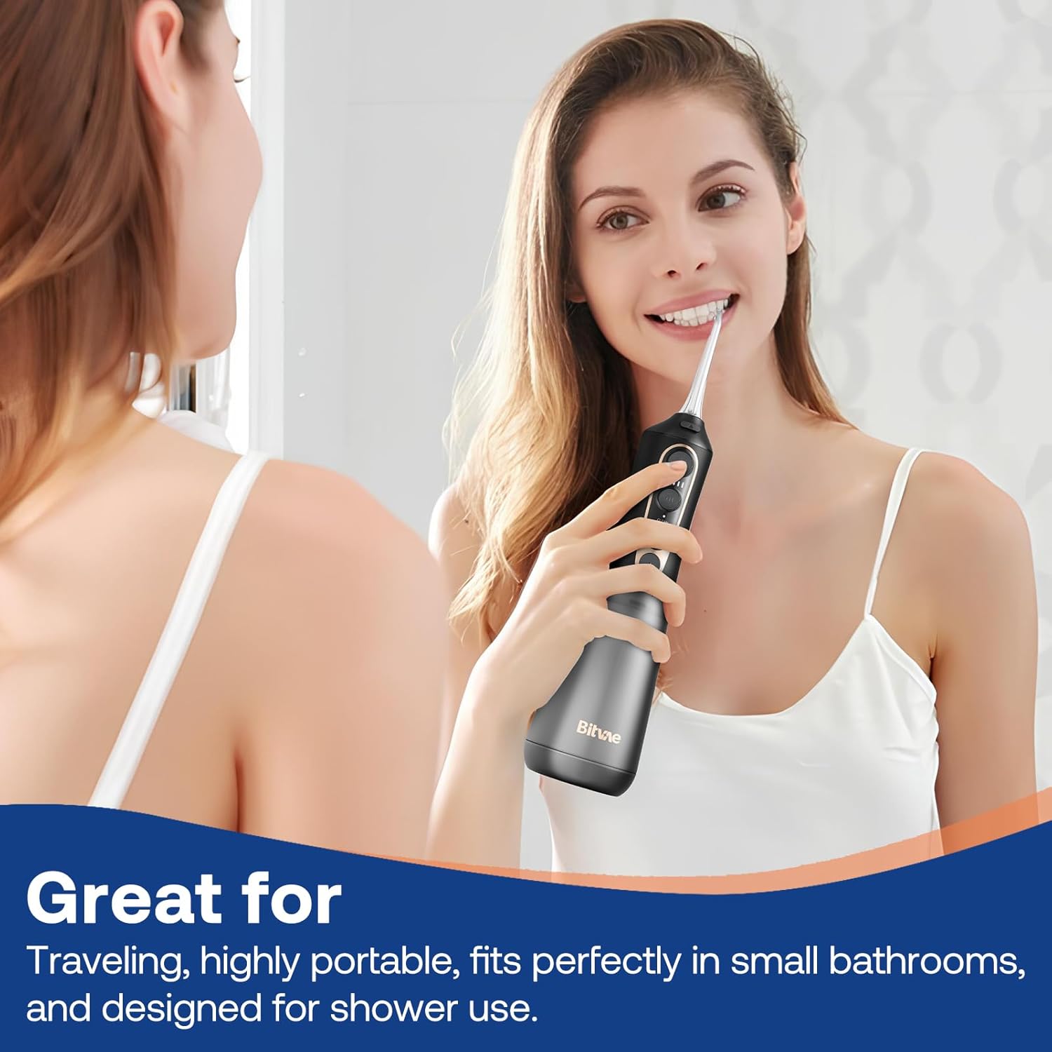 Bitvae C6 Water Dental Flosser for Teeth Pick, IPX7 Waterproof