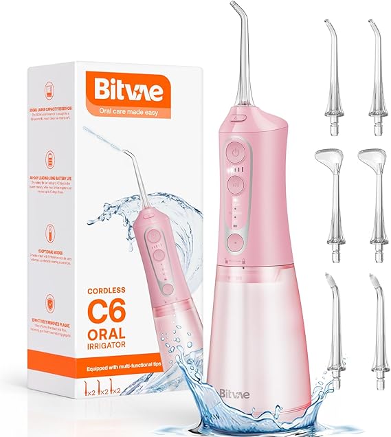 Bitvae C6 Water Dental Flosser for Teeth Pick, IPX7 Waterproof