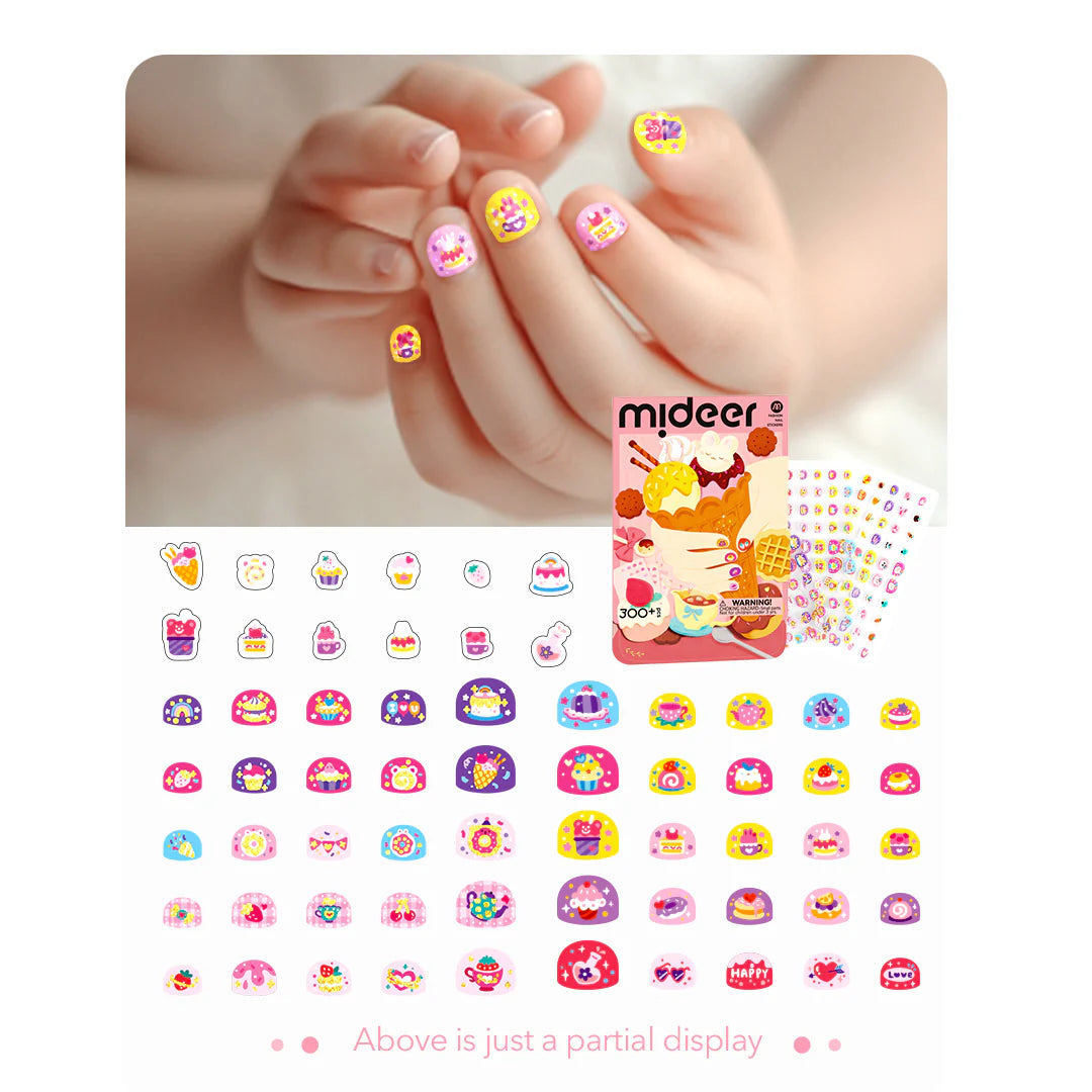 Mideer Fashion Nail Stickers: Dessert Party 300P