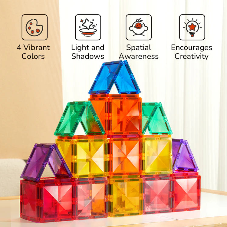 MiDeer Colorful Magnetic Tiles 60P