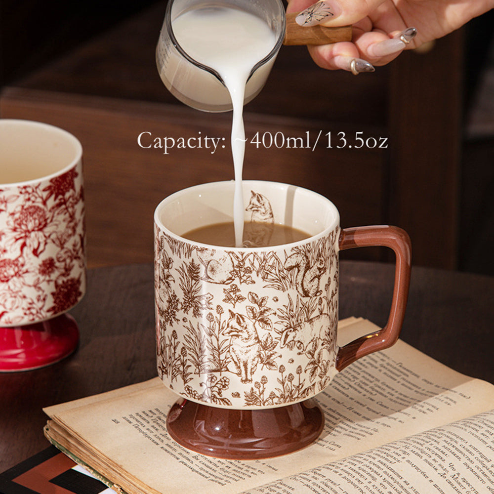 Tasse à café en céramique de qualité supérieure au design moderne et unique de 400 ml
