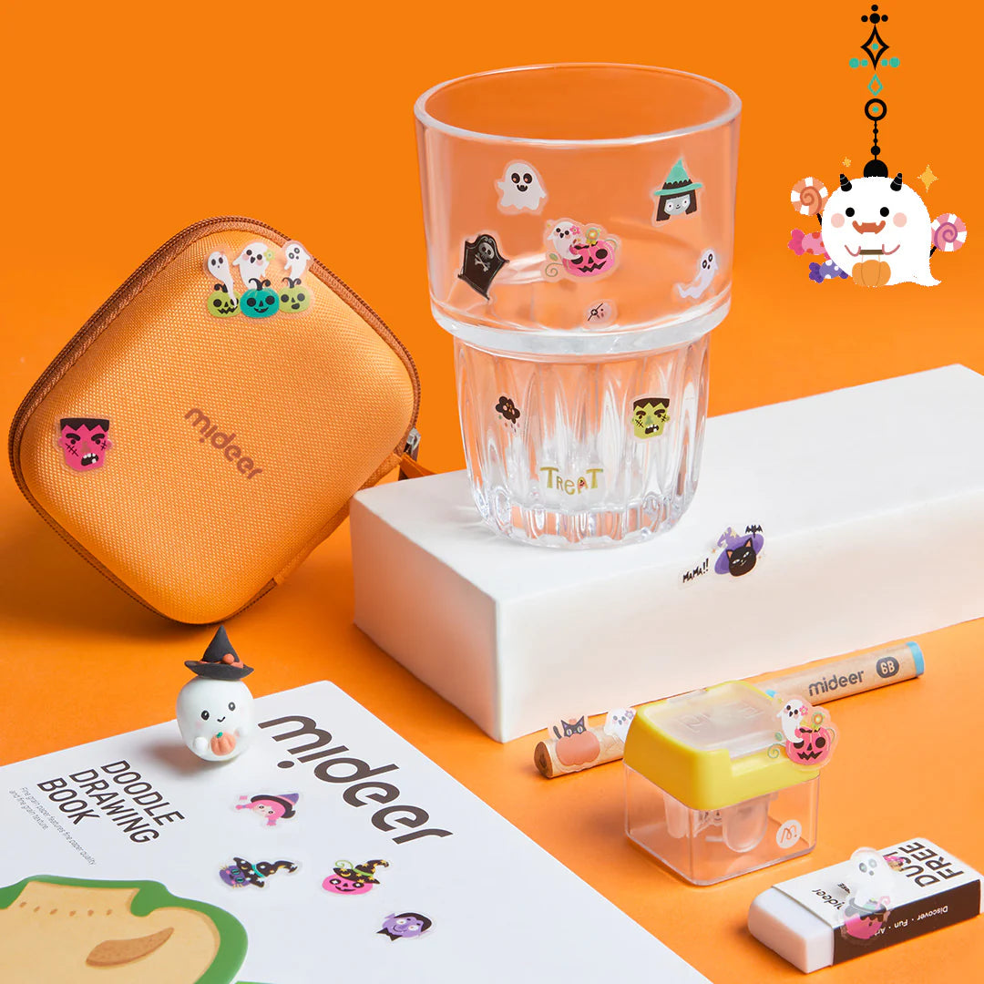 Mideer Halloween Dress Up Sticker Pack: Temporary Tattoos, Nail Stickers & More 1000P