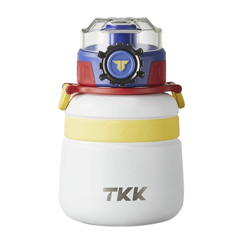 TKK 600ml Kids Insulated Water Bottle with Straw 20oz Vacuum Stainless Steel Metal