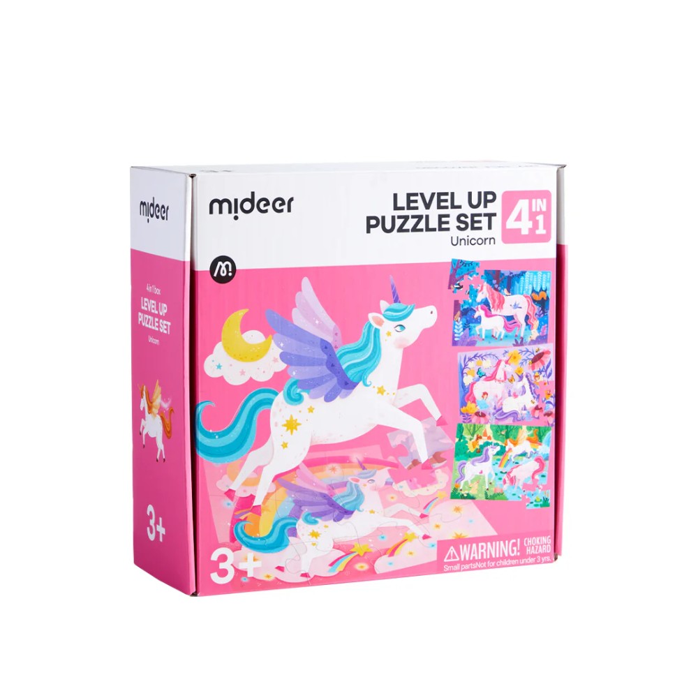 MiDeer Level Up! 4in1 puzzle Set: Unicorn