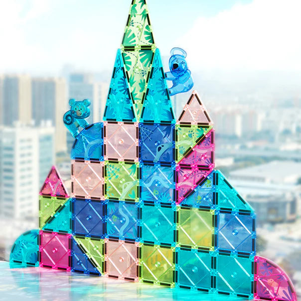 MiDeer Colorful Magnetic Tiles: Wonderful Forest 40P