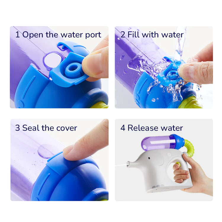 Mideer Squirt Elephant Water Gun: Candy Red