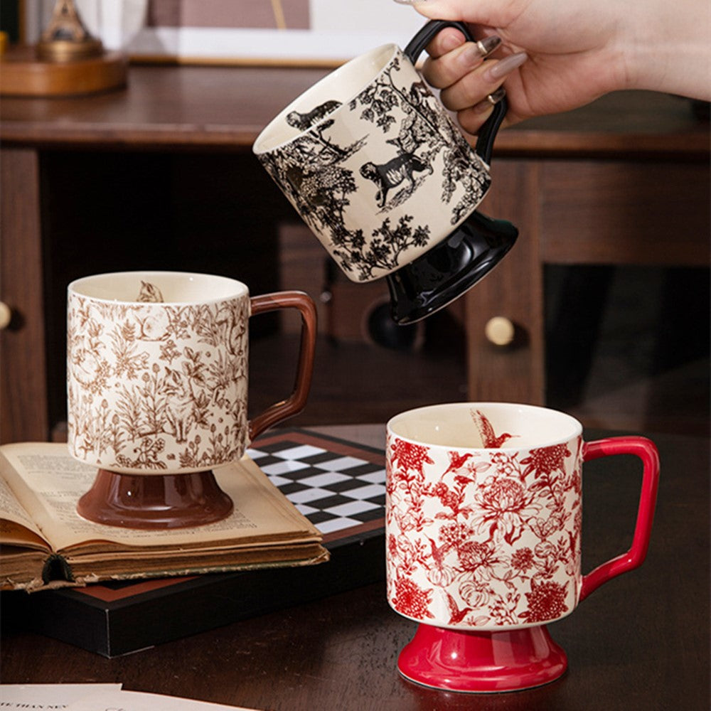 Tasse à café en céramique de qualité supérieure au design moderne et unique de 400 ml