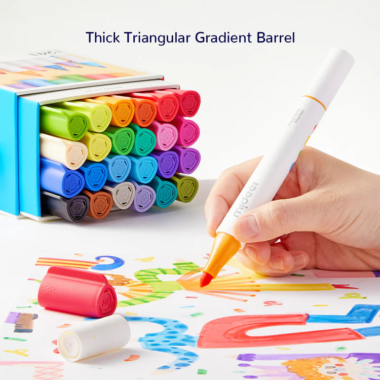 Mideer Dual-Tip Washable Marker 12 Colors