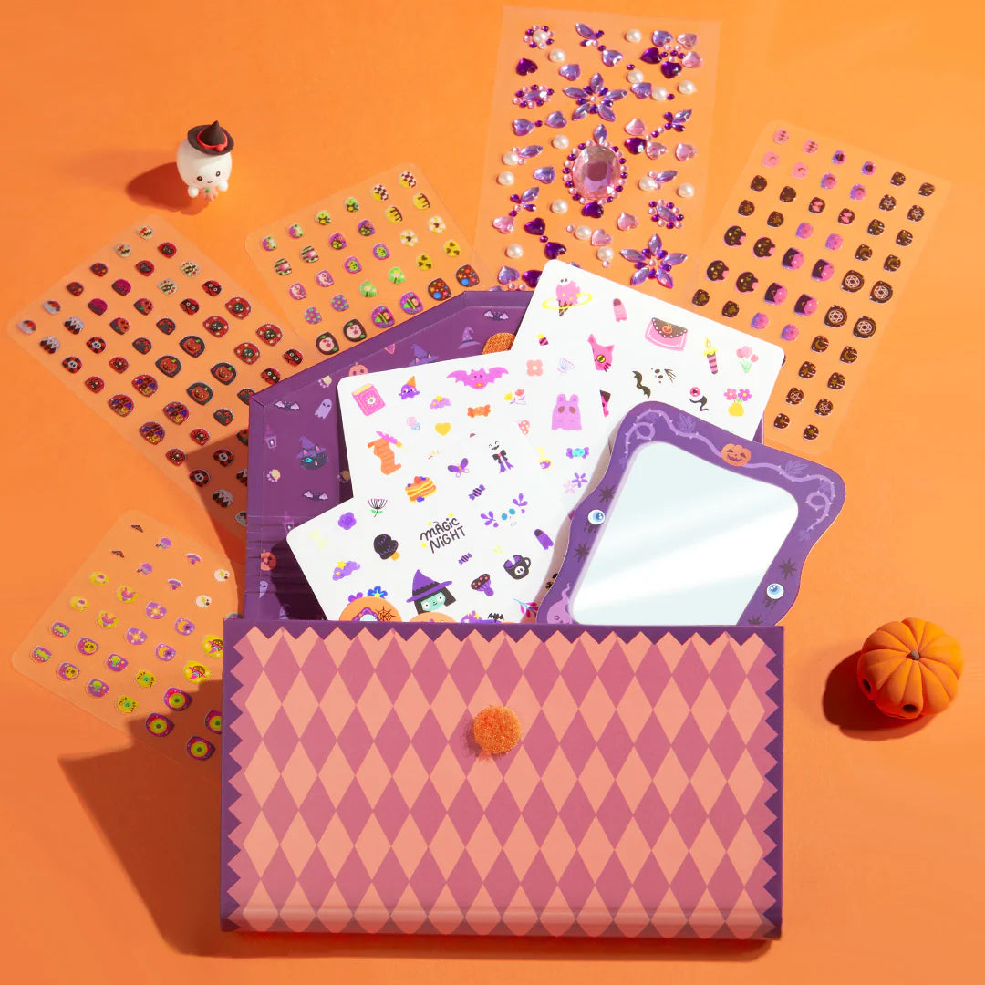 Mideer Halloween Dress Up Sticker Pack: Temporary Tattoos, Nail Stickers & More 1000P