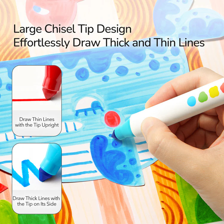 Mideer Large Fine-Tip Washable Marker 36 Colors