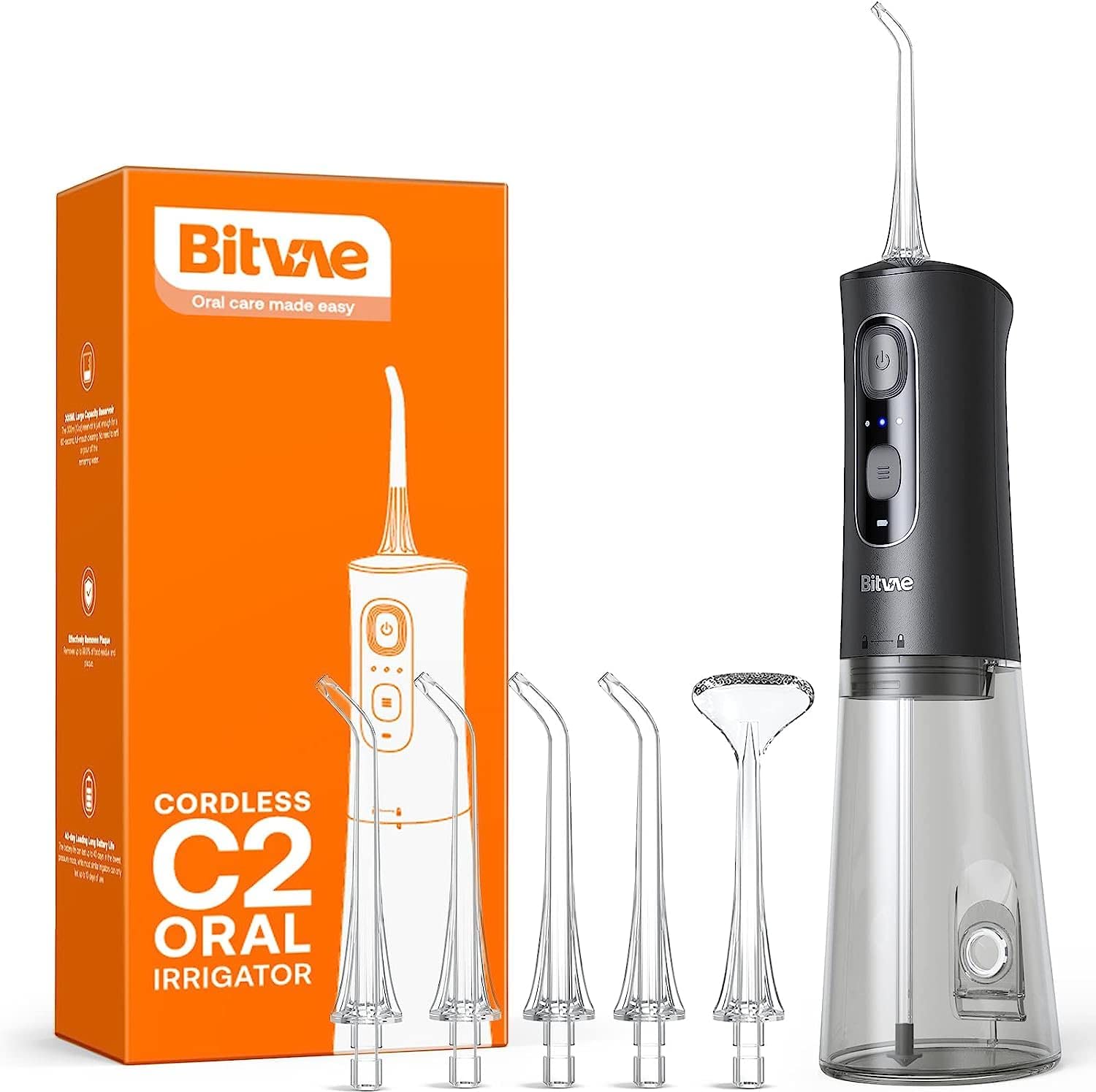 Bitvae C2 Water Dental Flosser for Teeth Pick, IPX7 Waterproof