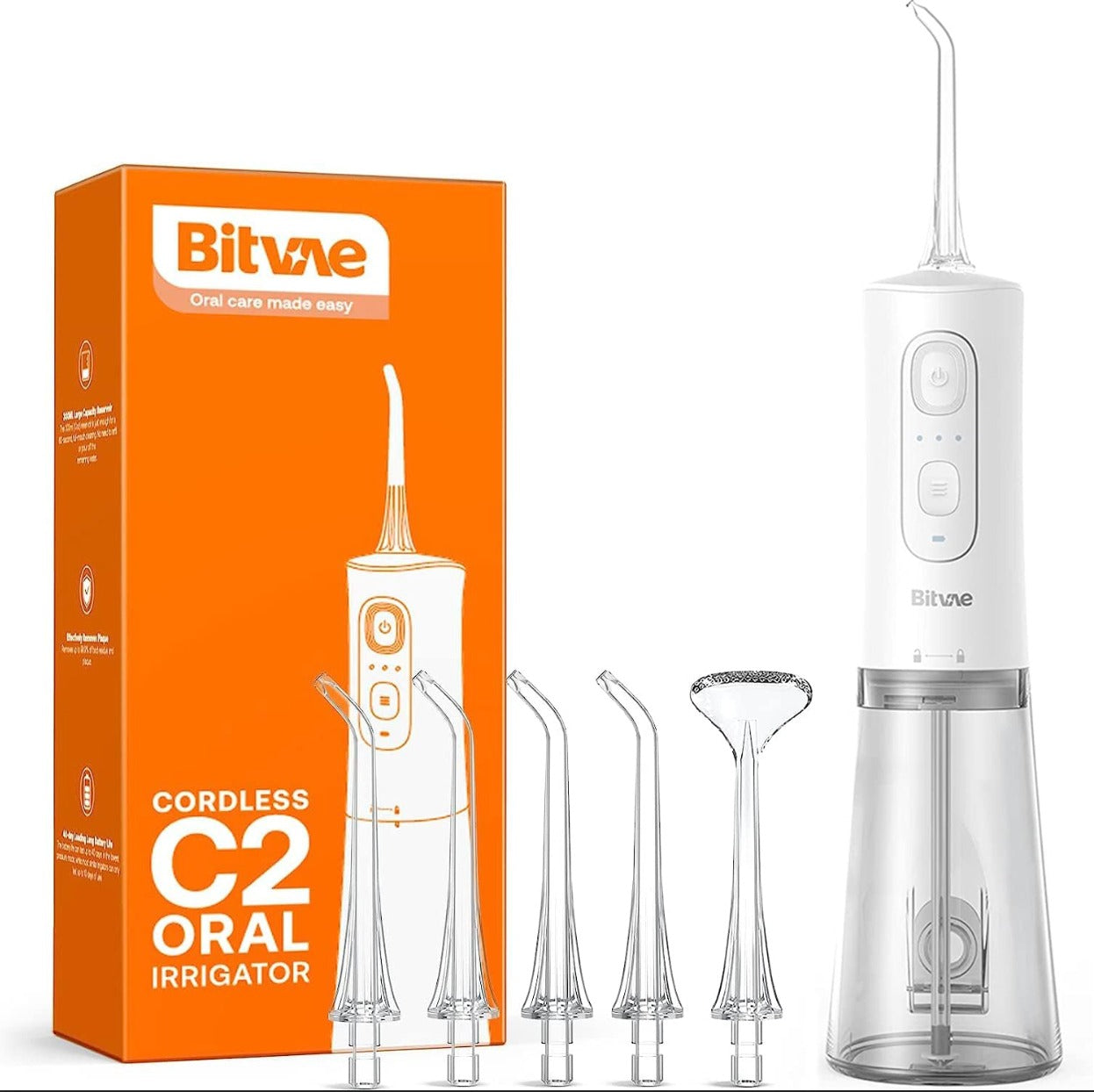 Bitvae C2 Water Dental Flosser for Teeth Pick, IPX7 Waterproof