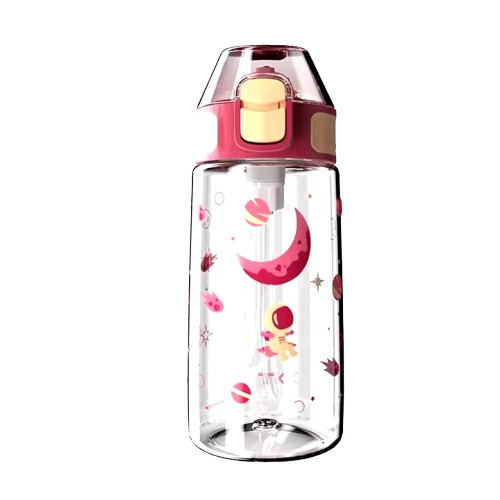 TKK Children's Bottle 400ml Leak-Proof with Straw Tritan BPA-Free One-Handed Drinking Bottle