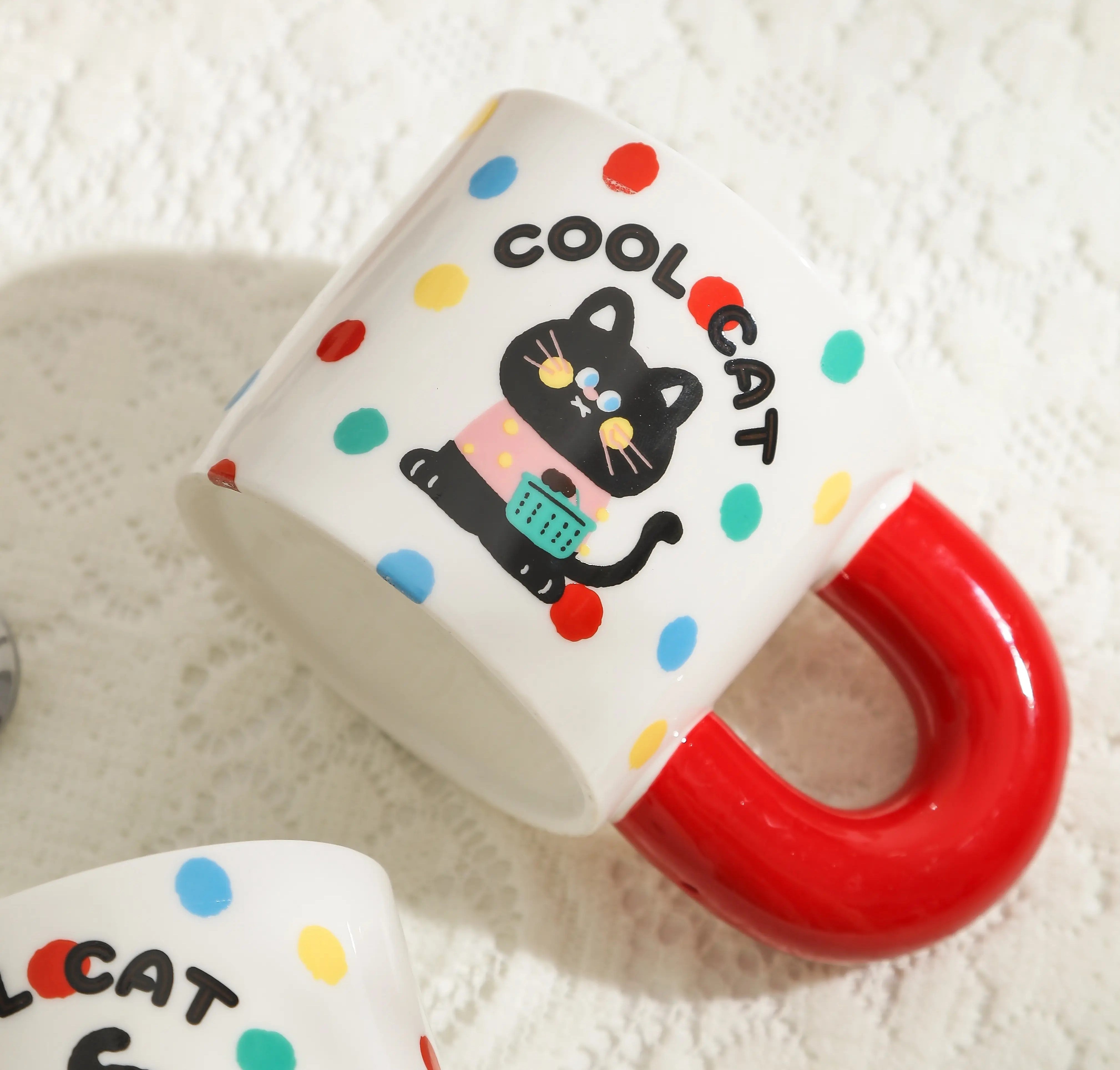 Happy Cat Series Ceramic Coffe Mug