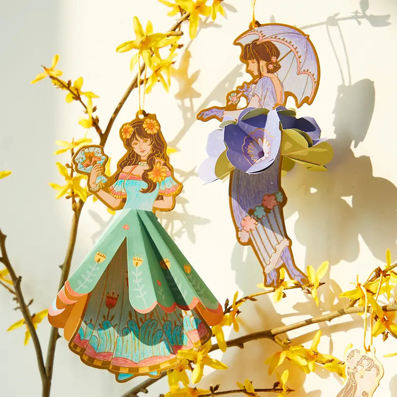 Mideer Paper Craft Coloring Cards: My Fashion Showcase