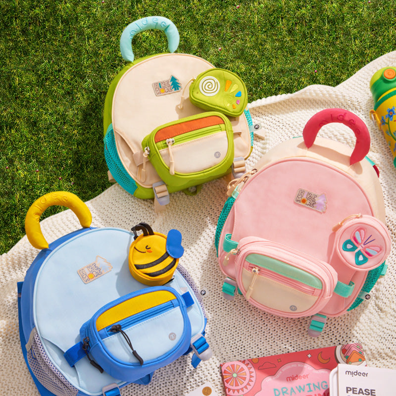 Sac à dos Mideer pour enfants, Papillon Rose