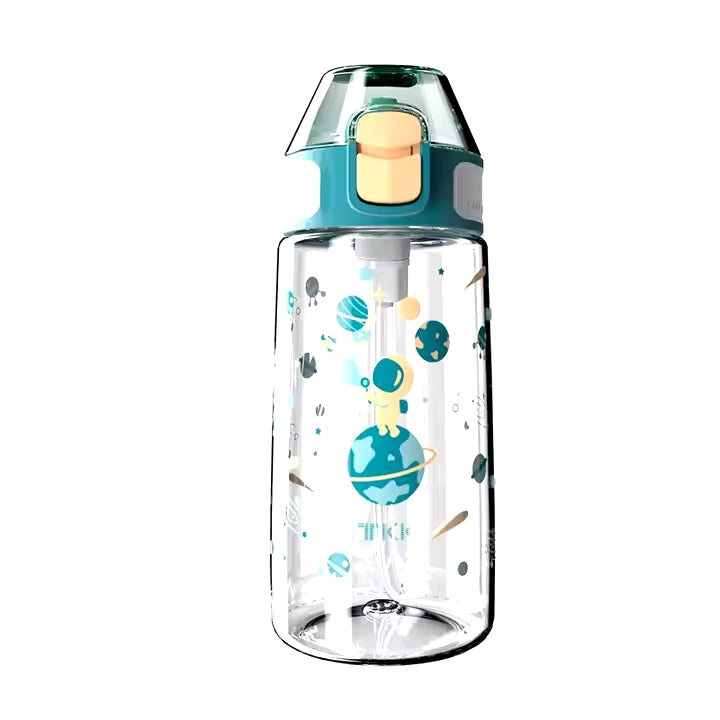 TKK Children's Bottle 400ml Leak-Proof with Straw Tritan BPA-Free One-Handed Drinking Bottle