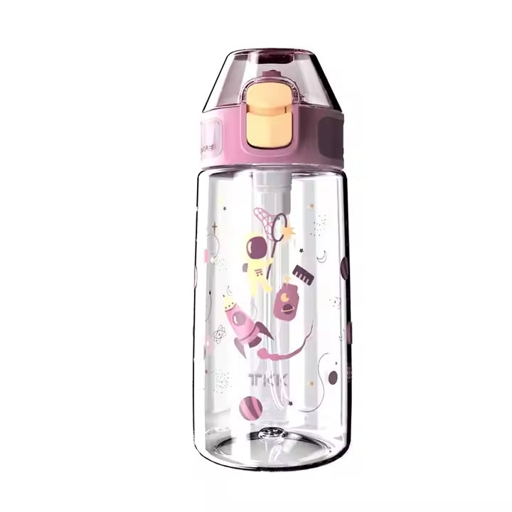 TKK Children's Bottle 400ml Leak-Proof with Straw Tritan BPA-Free One-Handed Drinking Bottle