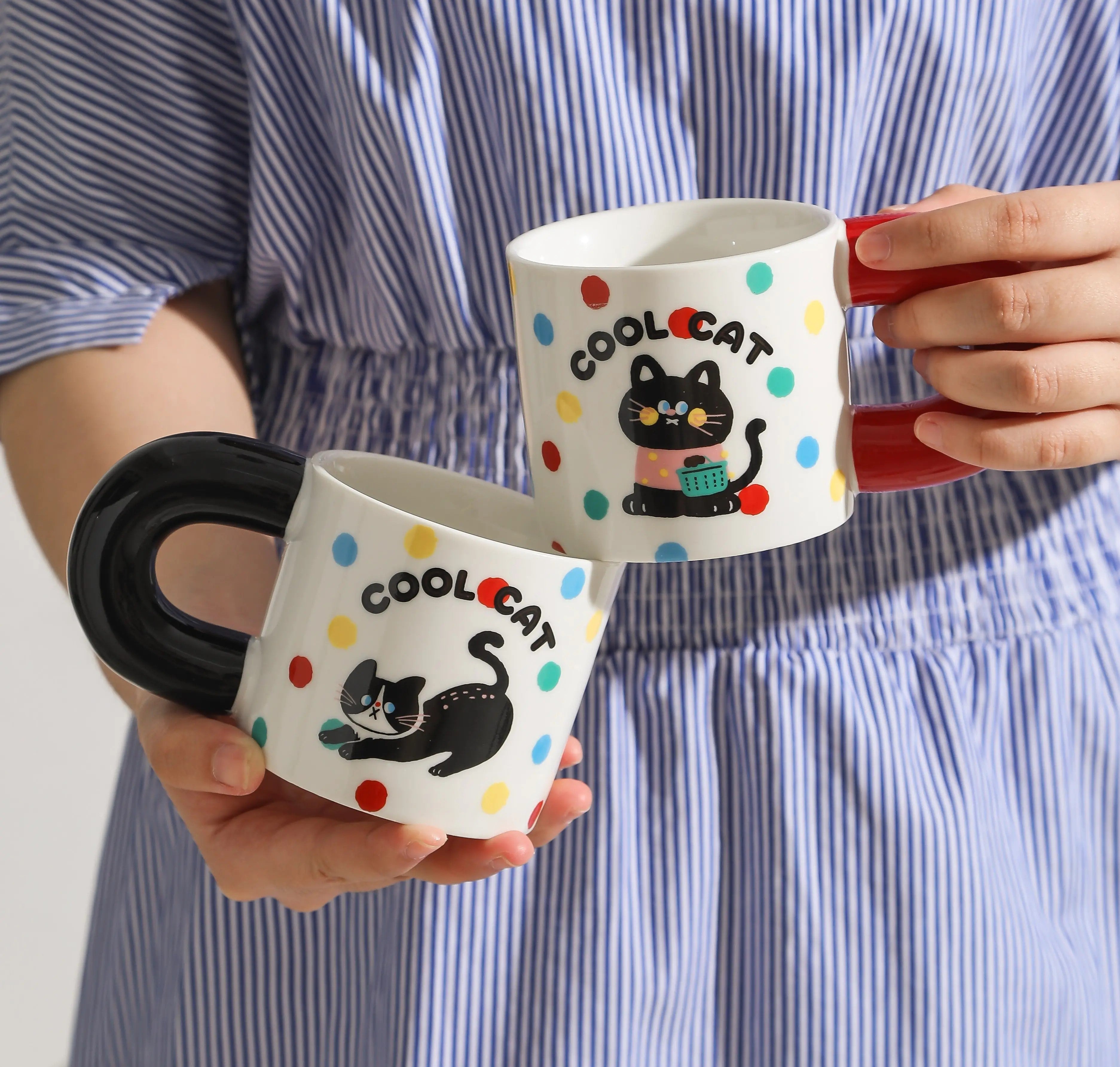 Happy Cat Series Ceramic Coffe Mug