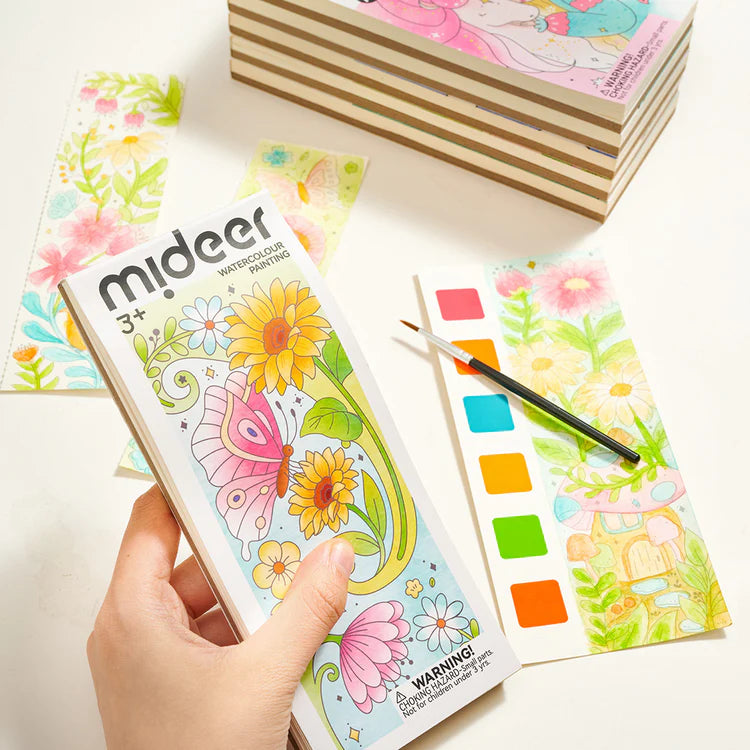 Mideer Watercolor Painting: The Flower And The Butterfly