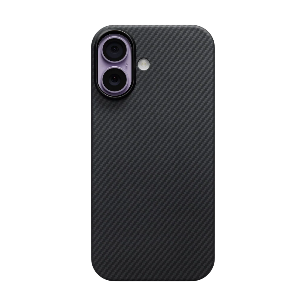 PITAKA Ultra-Slim Case for iPhone 17 Black/Grey (PitaTap™)
