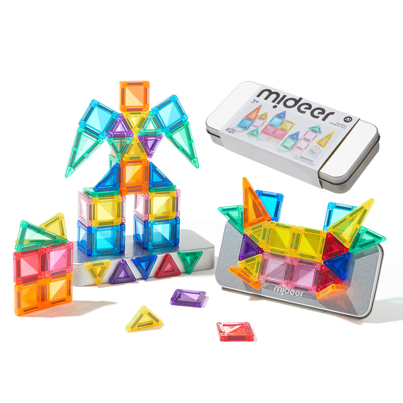 Mideer Mini Pocket Colorful Magnetic Tiles
