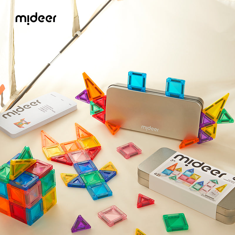 Mideer Mini Pocket Colorful Magnetic Tiles