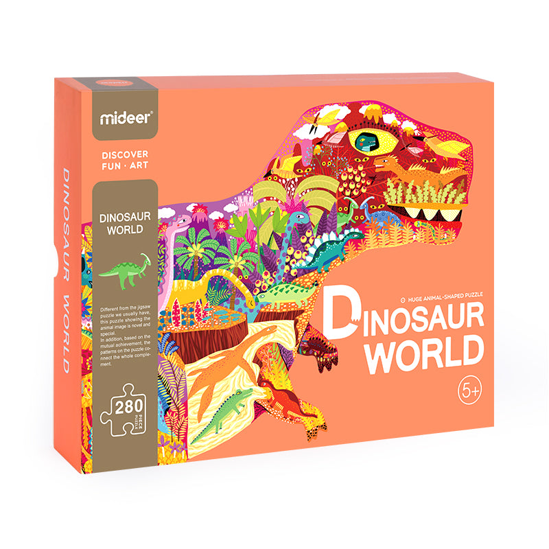 MiDeer Shaped Puzzle: Huge Animal Dinosaur World 280P
