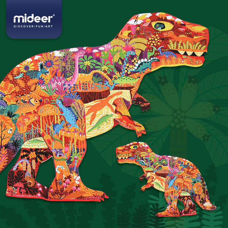 MiDeer Shaped Puzzle: Huge Animal Dinosaur World 280P