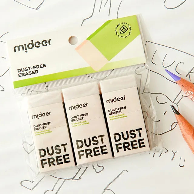 Mideer Dust Free Eraser Pack of 3