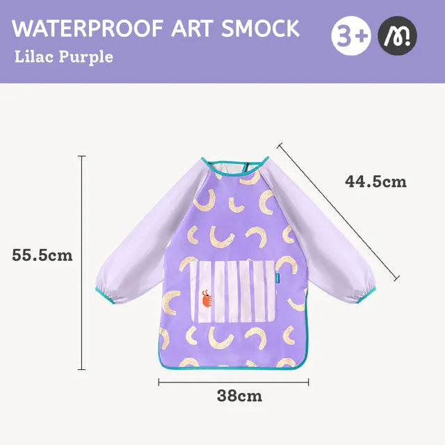 Mideer Kids Waterproof Art Smock Lilac Purple