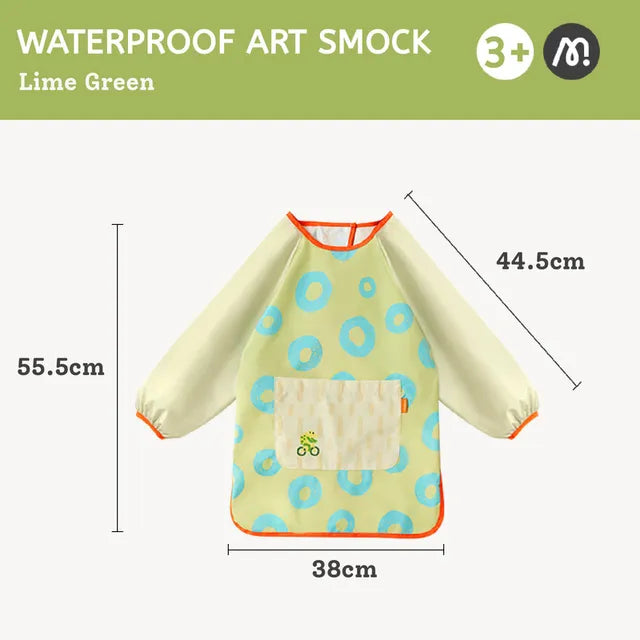 Mideer Kids Waterproof Art Smock Lime Green