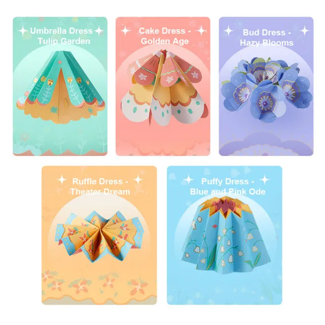 Mideer Paper Craft Coloring Cards: My Fashion Showcase