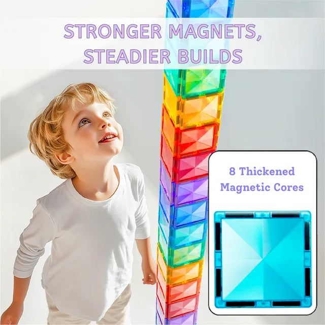 Mideer Prism Magnetic Tiles 160Pcs