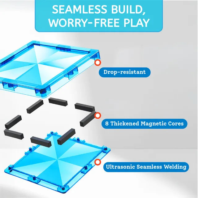 Mideer Prism Magnetic Tiles 160Pcs