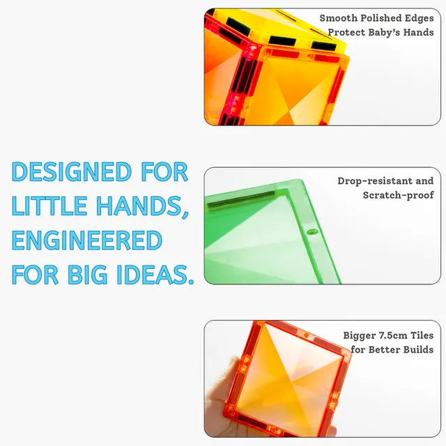 Mideer Prism Magnetic Tiles 160Pcs